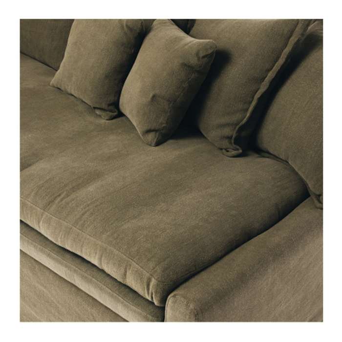 Cloud 3 Seater Slipcover Sofa or Daybed - Khaki