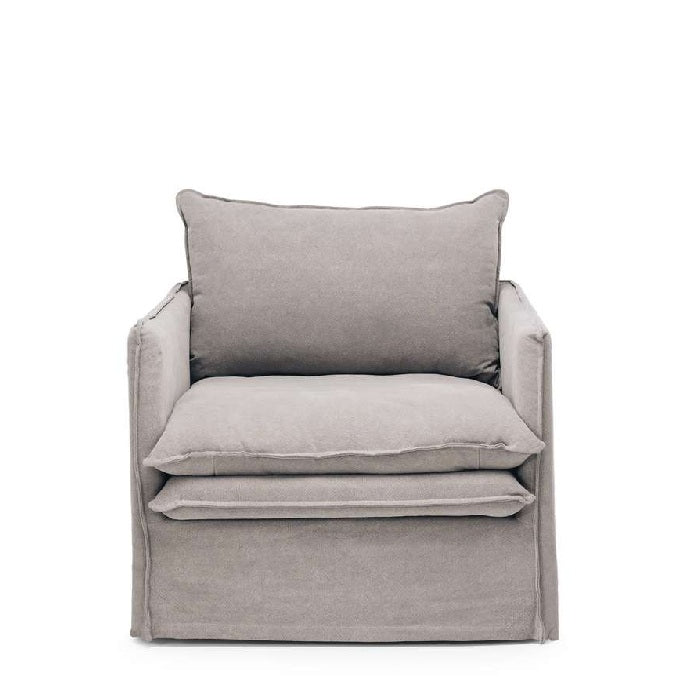 Hamilton Armchair Slipcover - Cement