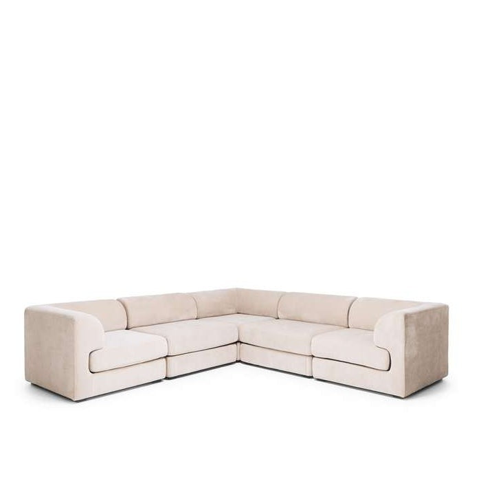 Harmony Modular 5 Seater Cnr Chaise - Sand