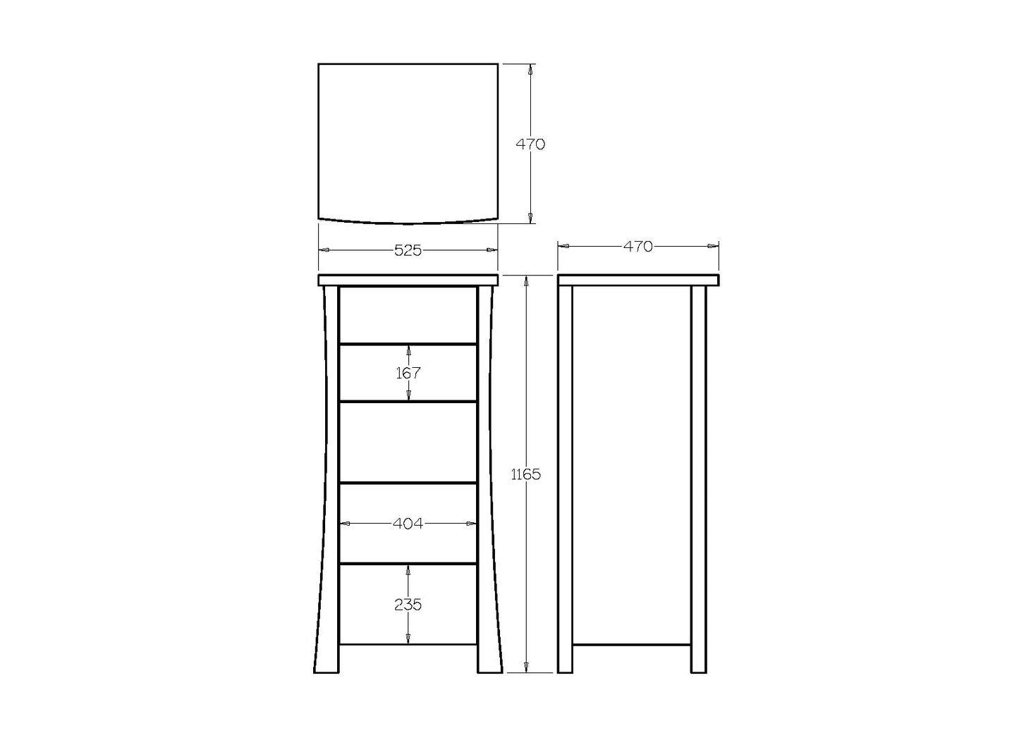 Hudson 5 Drawer Lingerie Chest