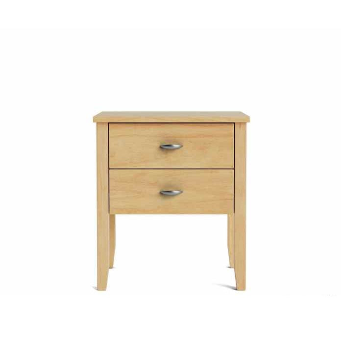 Ivydale Bedside 2 Drawer - Wide - Pine