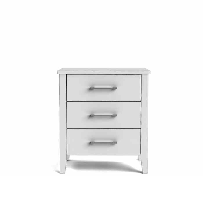 Ivydale Bedside 3 Drawer Wide - Pine
