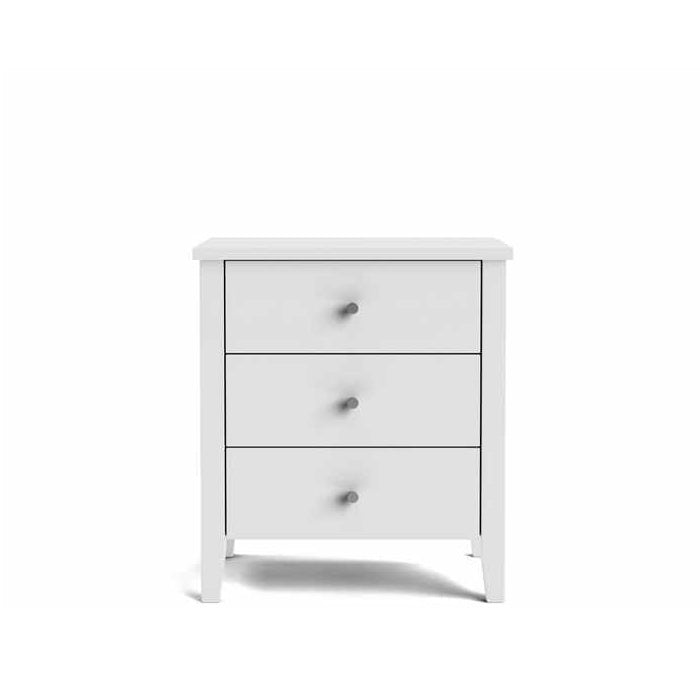 Ivydale Bedside 3 Drawer Wide - Pine