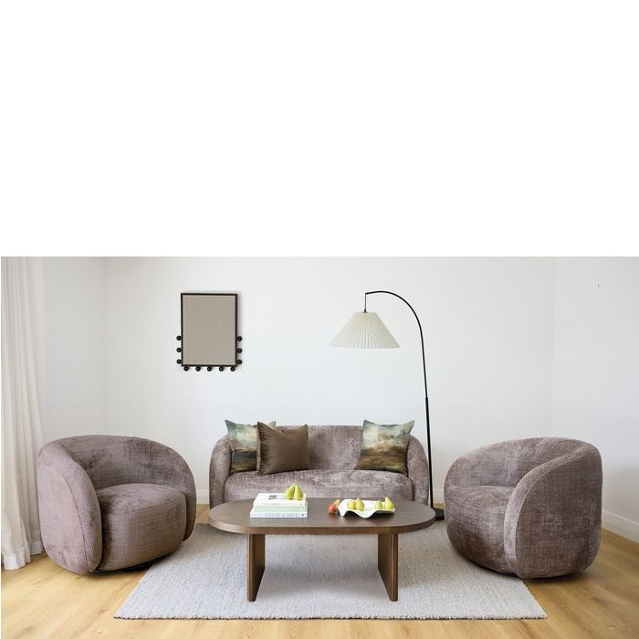 Lodi 2.5 Seater and Armchairs Suite - Dusty Brown