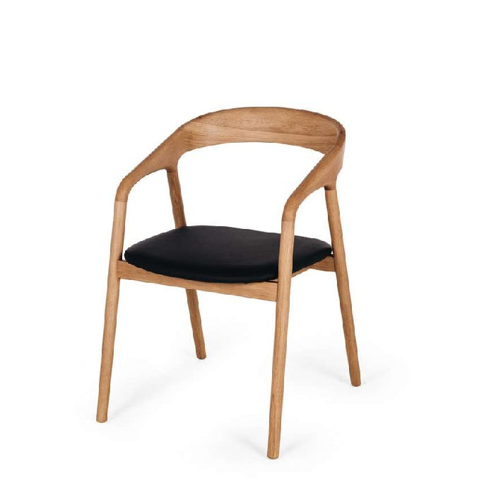 Nora Dining Chair - Natural Oak PU