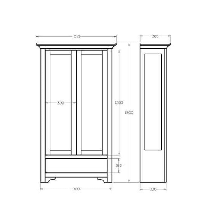 Villager Display Cabinet 2 Door
