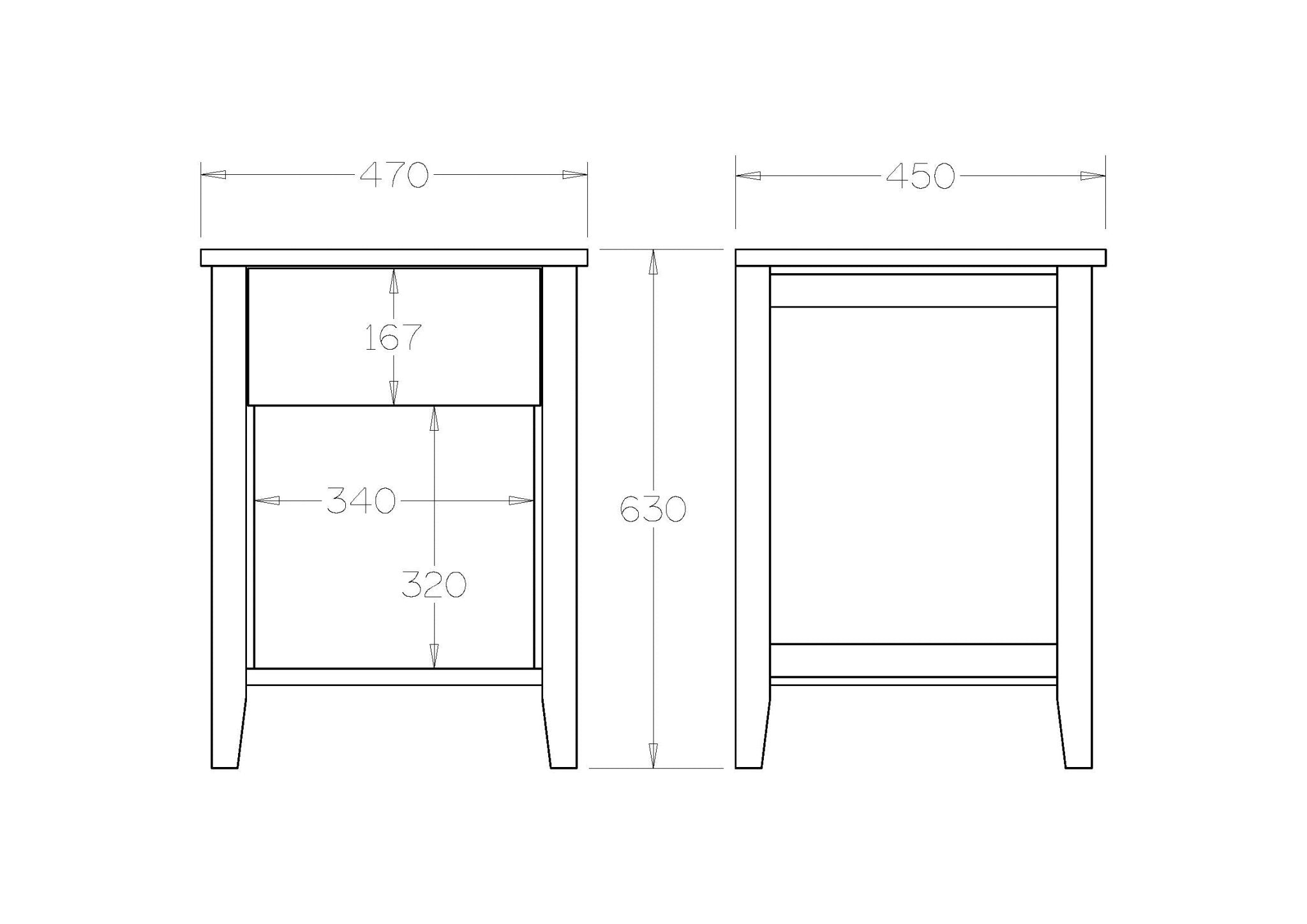 Adventure Bedside 1 Drawer - Paulas Home & Living