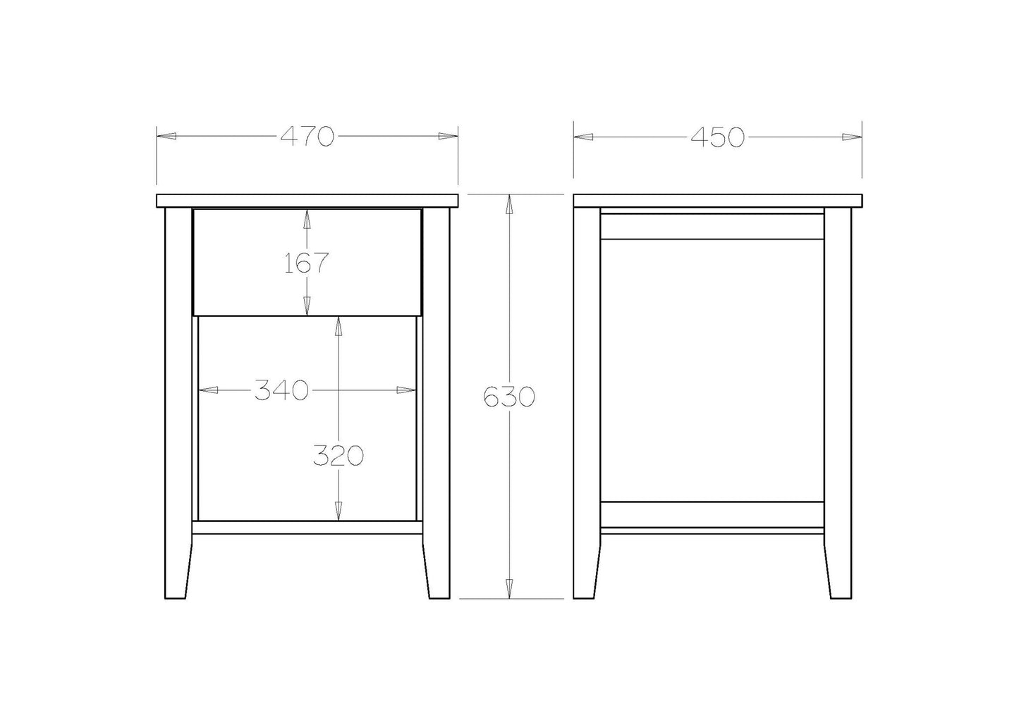 Adventure Bedside 1 Drawer - Paulas Home & Living