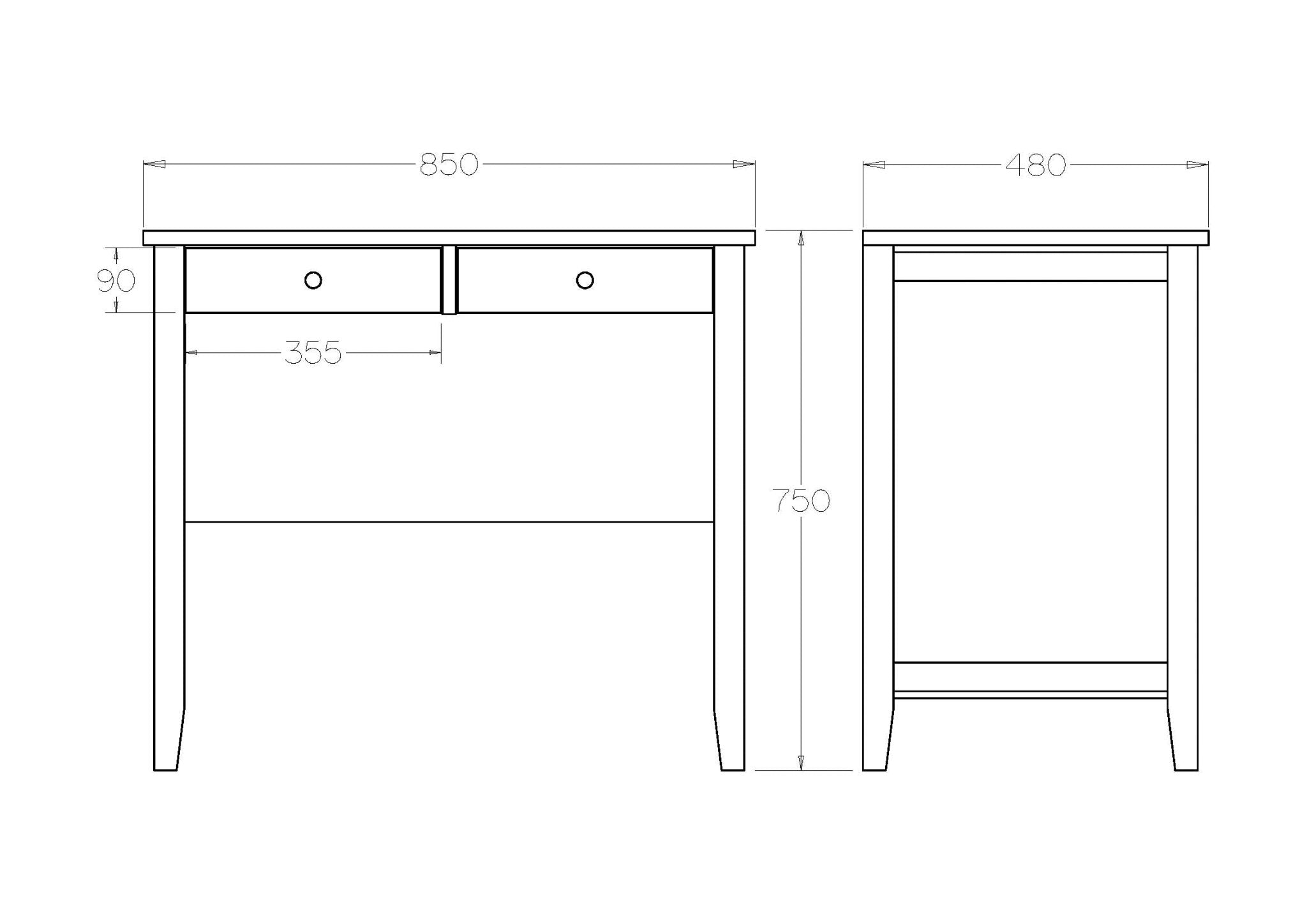 Adventure Desk 2 Drawer - Paulas Home & Living