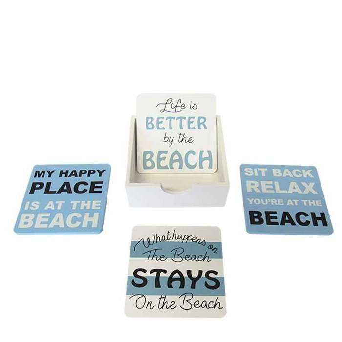 Beach Coasters Set 4 - Paulas Home & Living