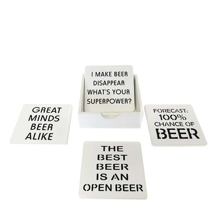 Beer Coasters Set 4 - Paulas Home & Living