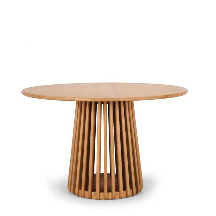 Bur Dining Table 1200dia - Oak - Paulas Home & Living