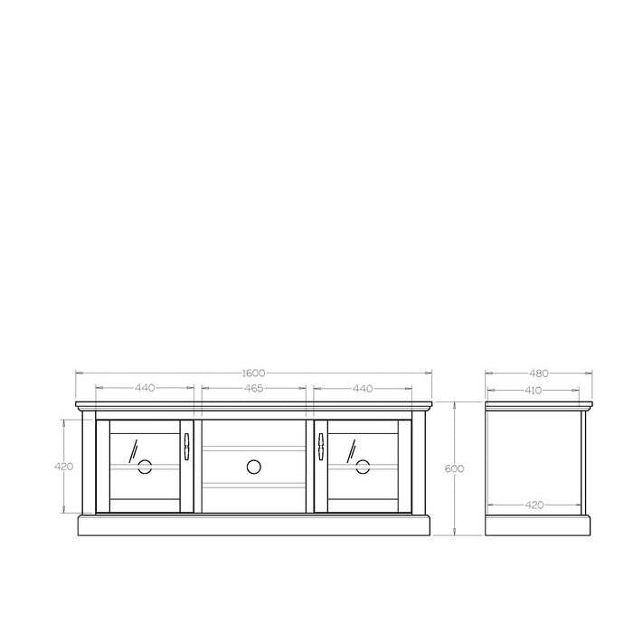 Charlton TV Entertainment Unit - Low TV - Unit 4 - Paulas Home & Living