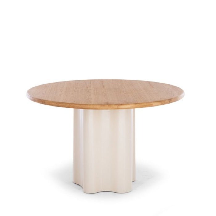 Cloud Dining Table - Oak - 1230dia (Seats 4) - Paulas Home & Living