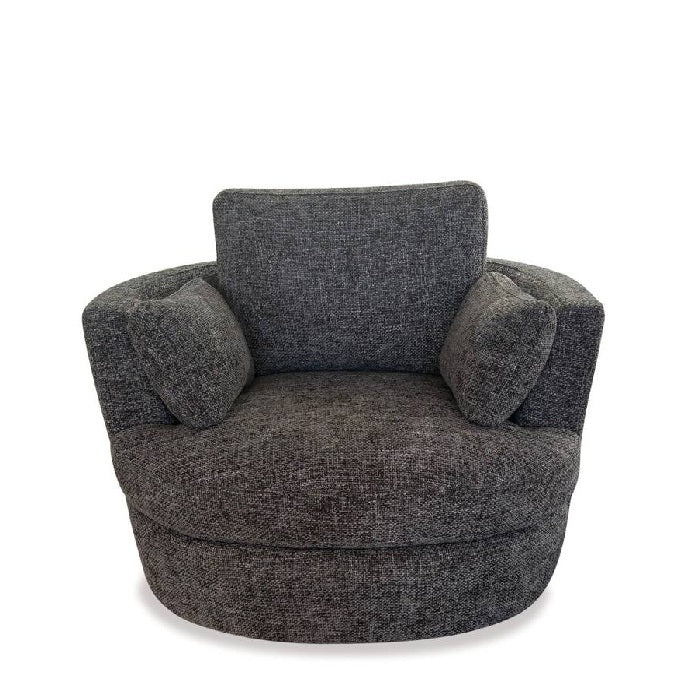 Cuddle Swivel Chair - Dark Grey - Paulas Home & Living