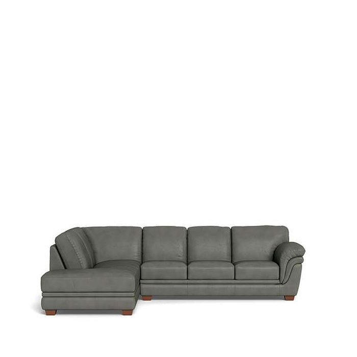 Demi 3 Seater with LHF Corner Chaise in Leather - Paulas Home & Living
