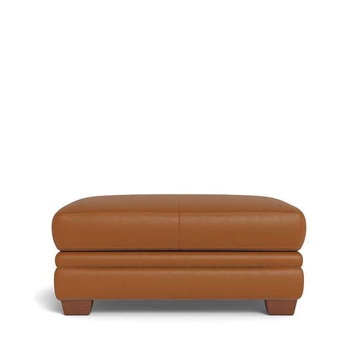 Demi Ottoman in Leather - Paulas Home & Living