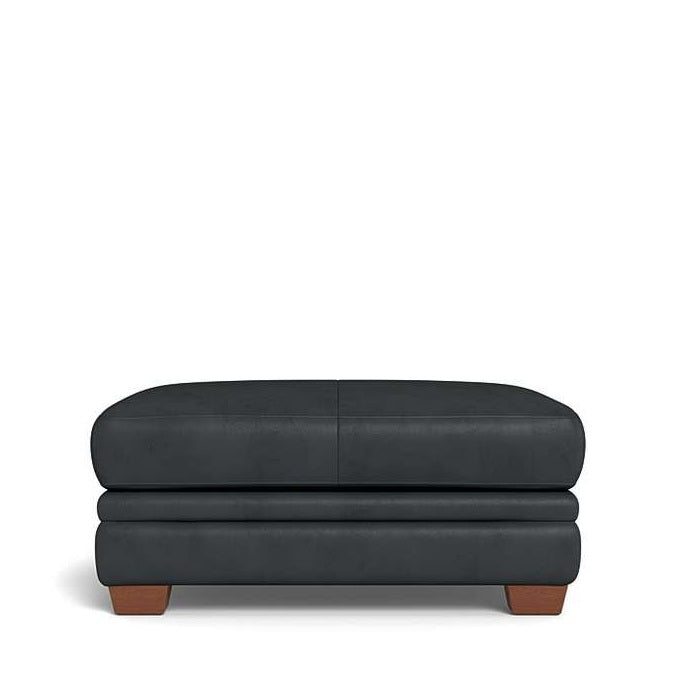 Demi Ottoman in Leather - Paulas Home & Living