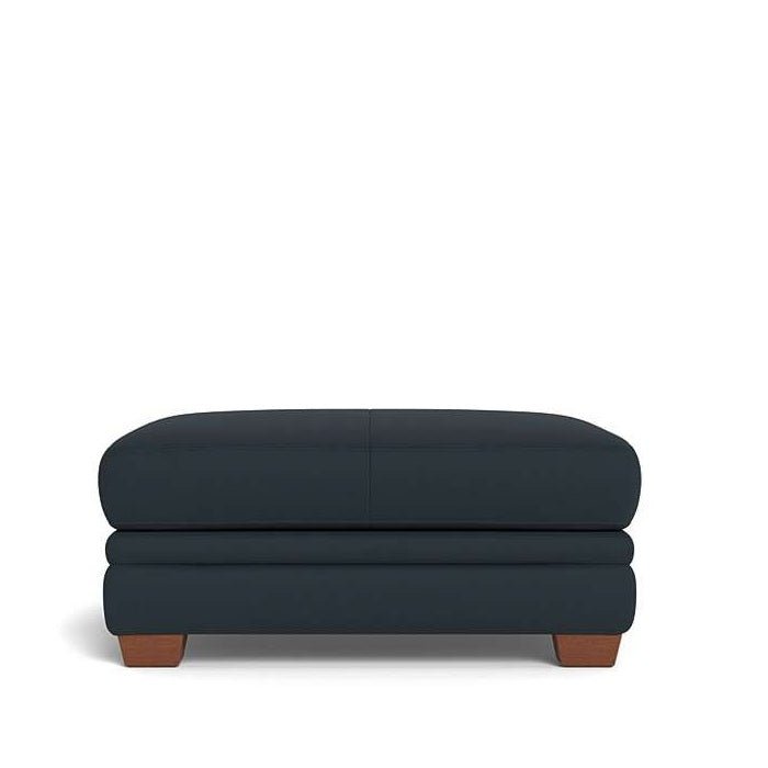 Demi Ottoman in Leather - Paulas Home & Living