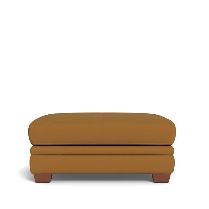 Demi Ottoman in Leather - Paulas Home & Living