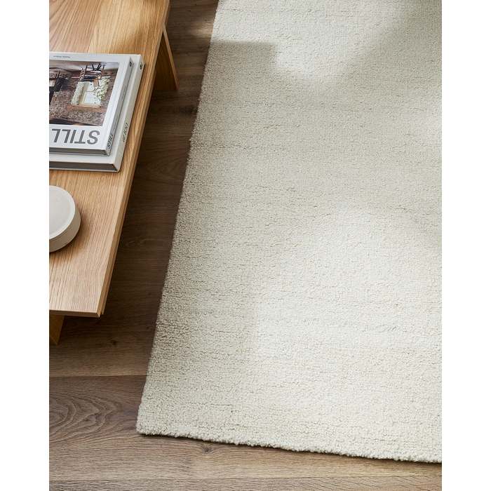 Dorset Floor Rug - Natural White (Wool & Merino) - Paulas Home & Living