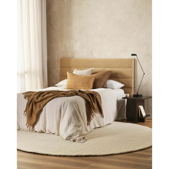 Dorset Round Floor Rug - Natural White (Wool & Merino) - Paulas Home & Living