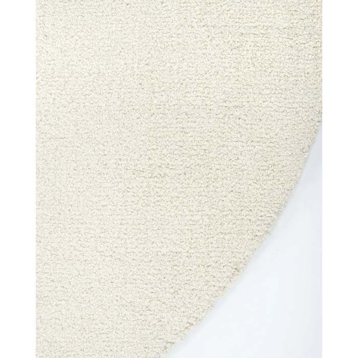 Dorset Round Floor Rug - Natural White (Wool & Merino) - Paulas Home & Living