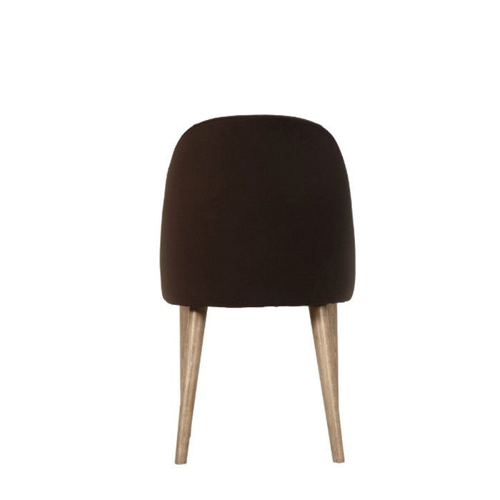Dupont Dining Chair – Dark Brown Velvet - Paulas Home & Living