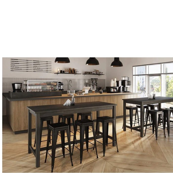 Emma Metal Barstool - Stackable (Metal or Wooden Top) - Paulas Home & Living