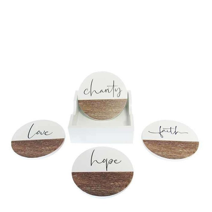 Faith Coasters Set 4 - Paulas Home & Living