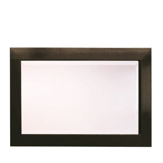 Flat Profile Dark Stain Frame Mirror 800 x 500 - Paulas Home & Living