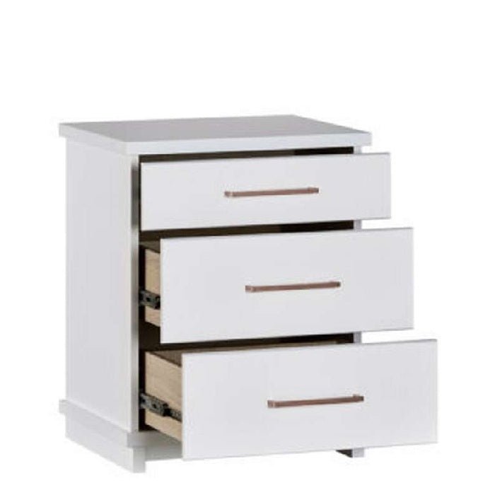 Franz Bedside 3 Drawer Tall - Paulas Home & Living
