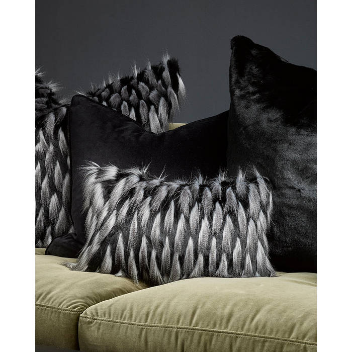Guinea Fowl Cushion (Faux Fur) - Paulas Home & Living