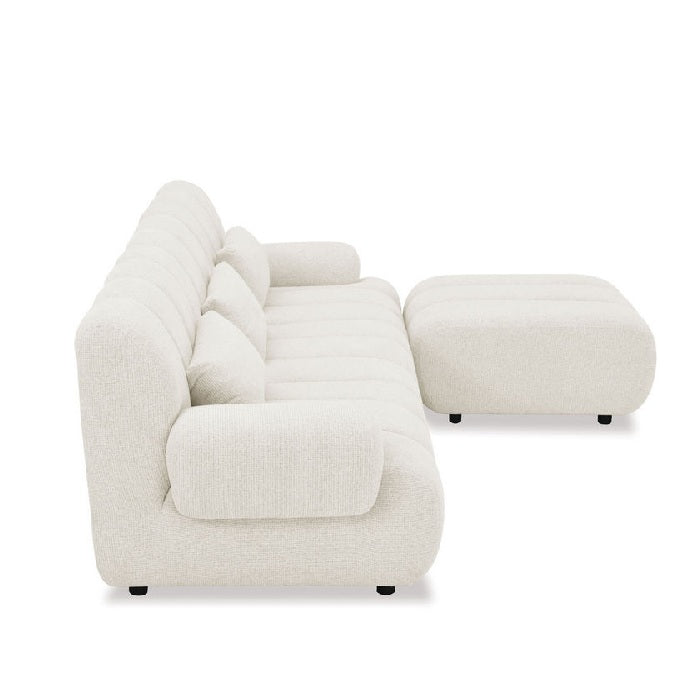 Harmony Chaise Lounge Suite 4pc - Beige - Paulas Home & Living