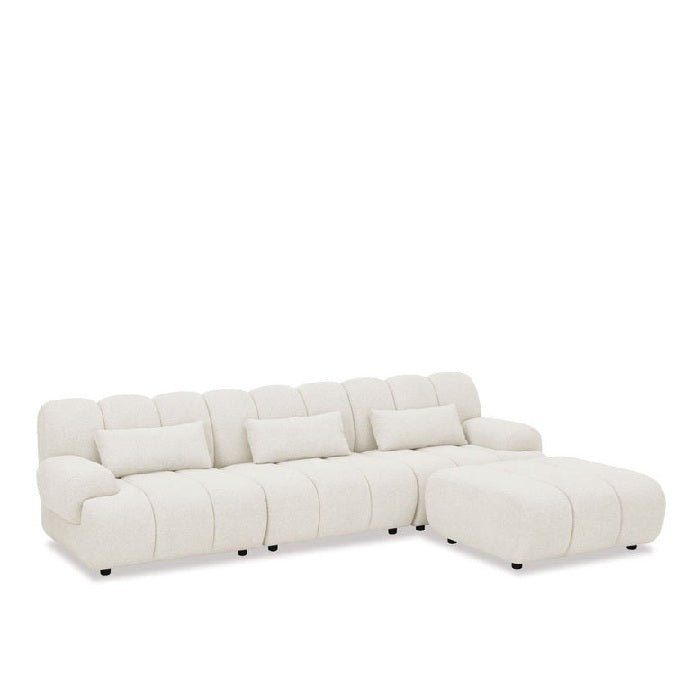 Harmony Chaise Lounge Suite 4pc - Beige - Paulas Home & Living