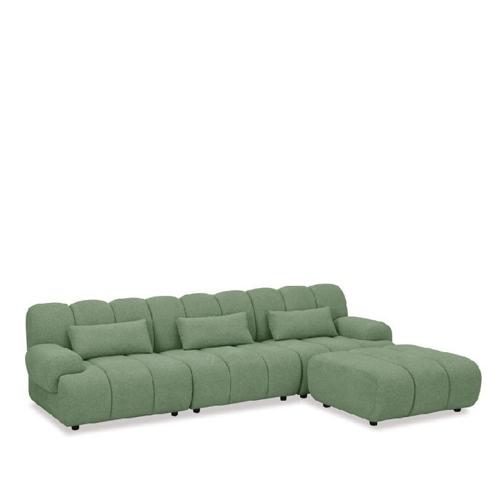 Harmony Chaise Lounge Suite 4pc - Green - Paulas Home & Living