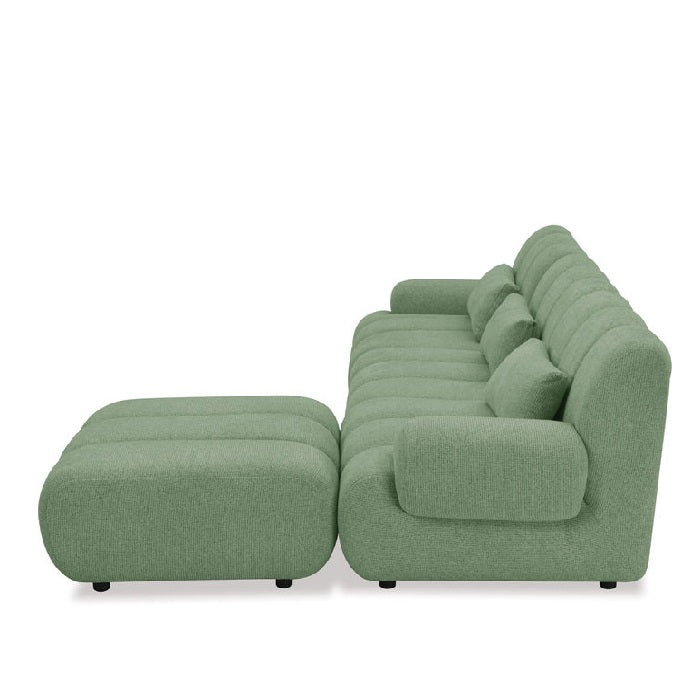 Harmony Chaise Lounge Suite 4pc - Green - Paulas Home & Living