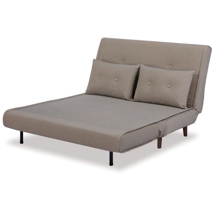 Haru 2 Seater Sofa Bed - Mohair Beige - Paulas Home & Living