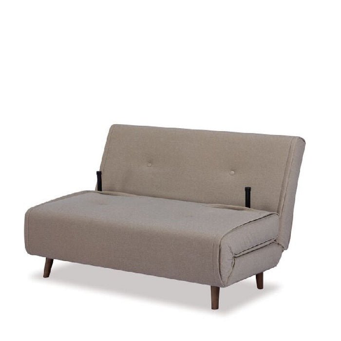 Haru 2 Seater Sofa Bed - Mohair Beige - Paulas Home & Living