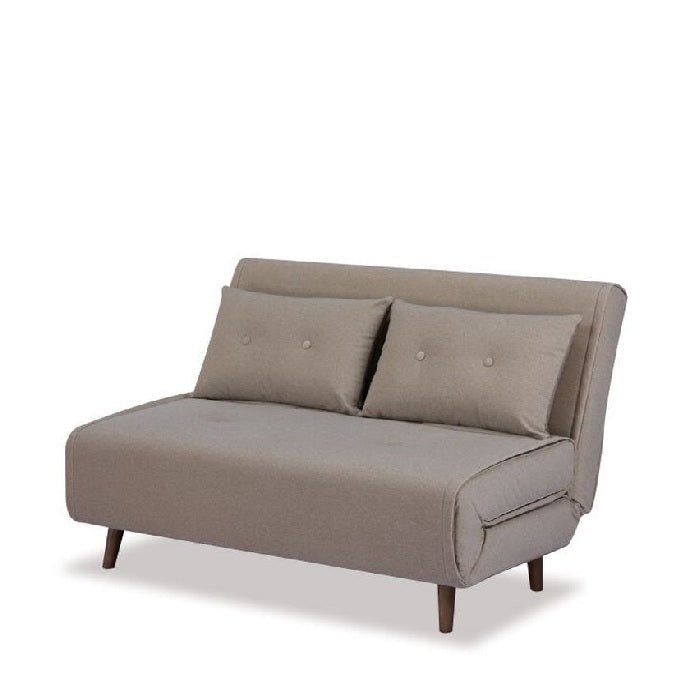 Haru 2 Seater Sofa Bed - Mohair Beige - Paulas Home & Living