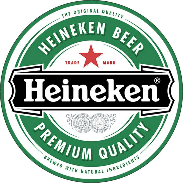 Heinekin Beer Coaster Set - Glass - Paulas Home & Living