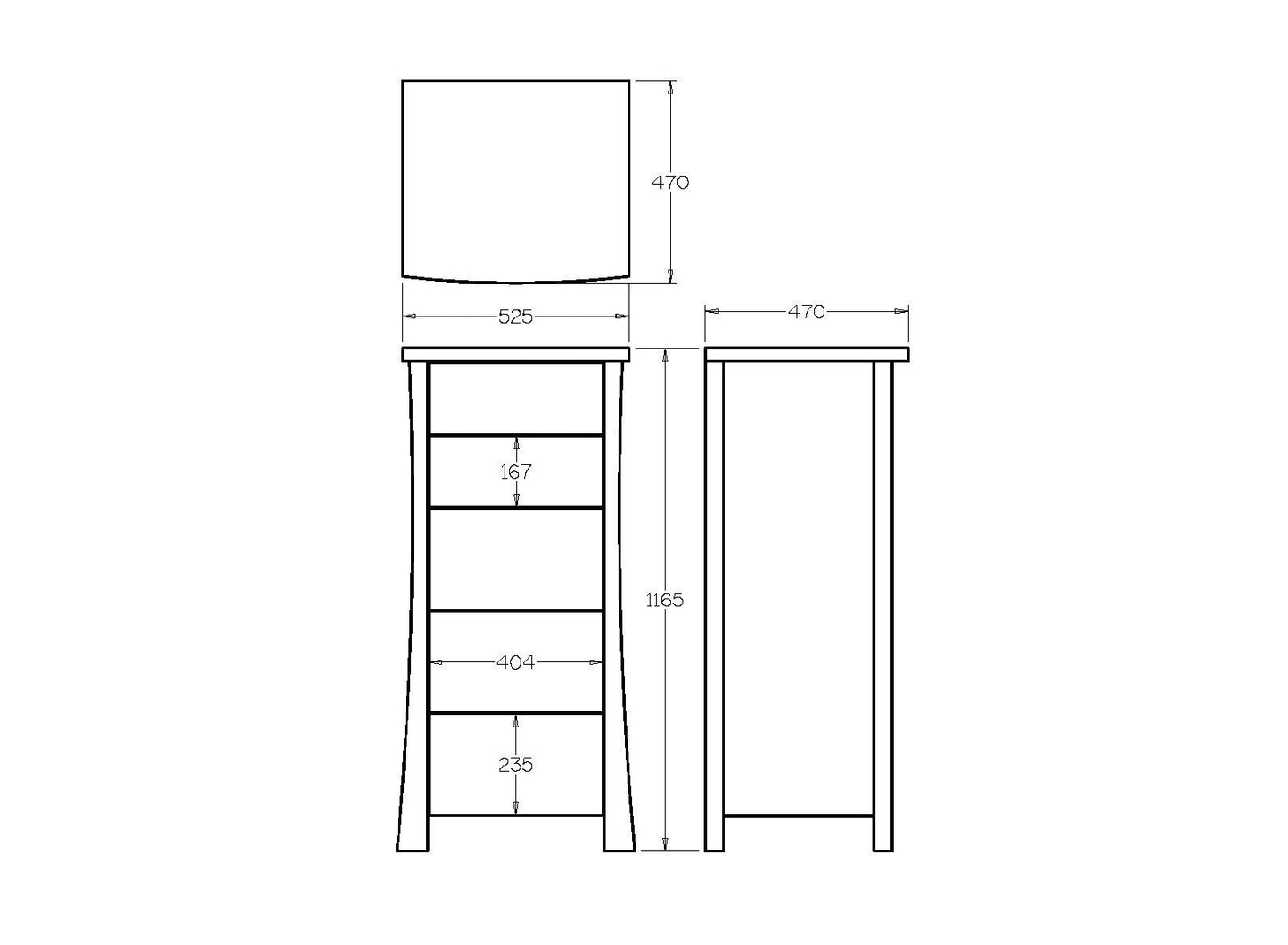Hudson 5 Drawer Lingerie Chest - Paulas Home & Living