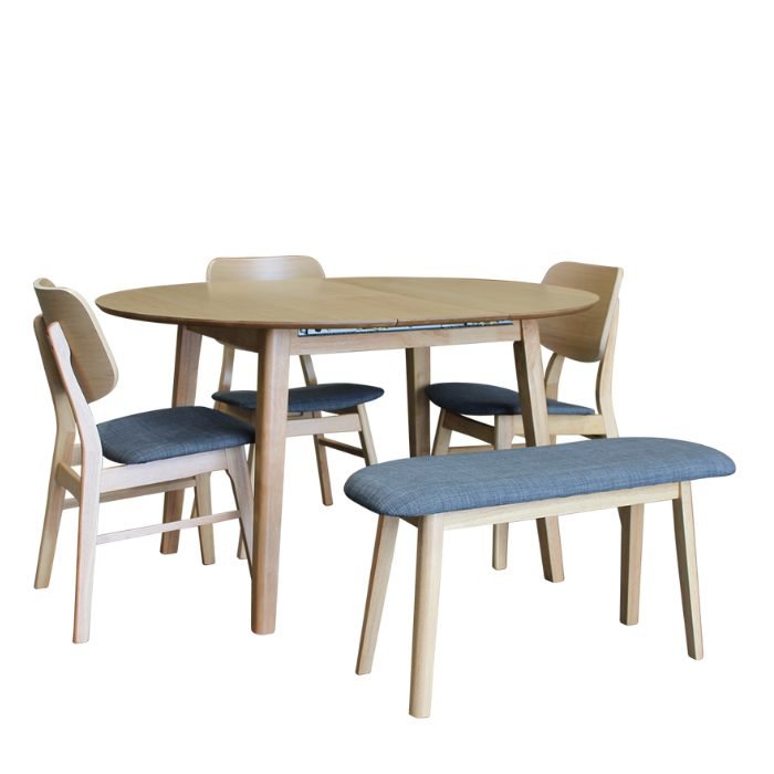 Kapiti Dining Table extension Round 1040dia to 1440w - Paulas Home & Living