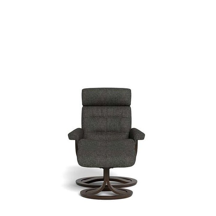 La - Z - Boy Royal Large Wenge Recliner + Footstool - Paulas Home & Living