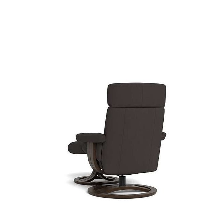 La - Z - Boy Royal Large Wenge Recliner + Footstool - Paulas Home & Living