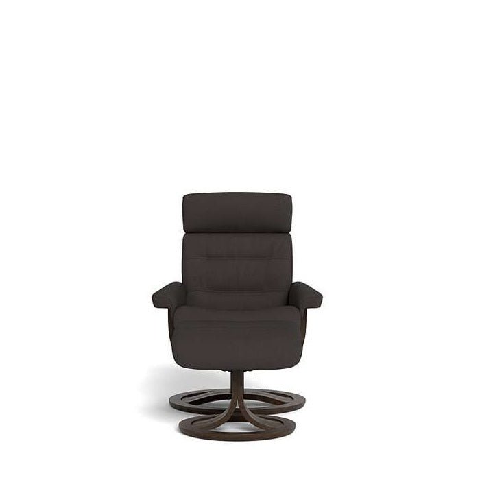 La - Z - Boy Royal Large Wenge Recliner + Footstool - Paulas Home & Living