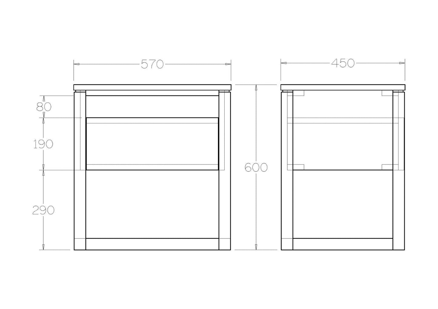 Larry 1 Drawer Bedside - Paulas Home & Living