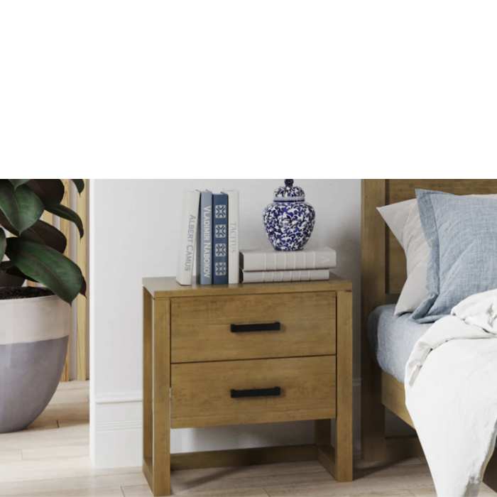 Larry 2 Drawer Bedside - Paulas Home & Living