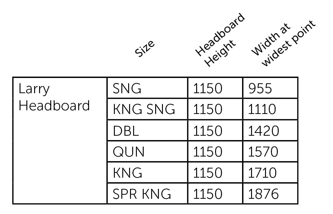 Larry Headboard Double to Super King - Paulas Home & Living