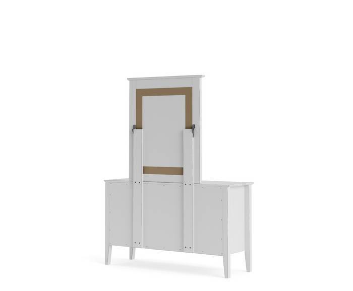 Mabel Dresser and Mirror 6 Drawer - Paulas Home & Living